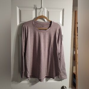 Athleta Women's Heathered Rose Uptempo Long Sleeve Top